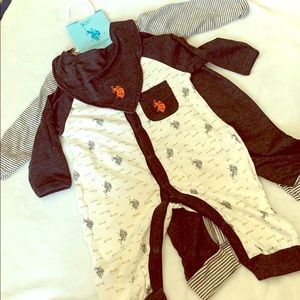 Baby boy 3-6m US Polo Assn. bodysuit set